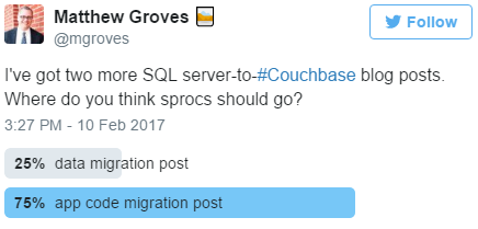 Twitter straw poll on Stored Procedures