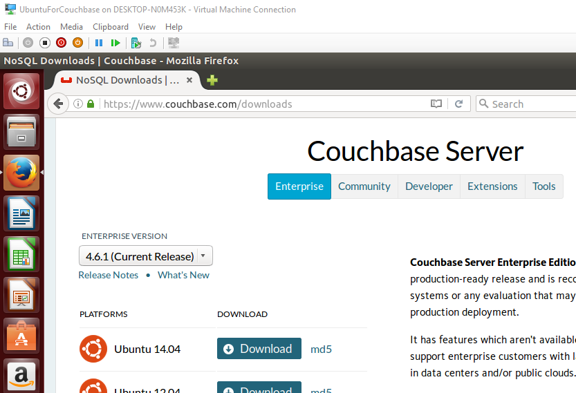 Download Couchbase for Ubuntu