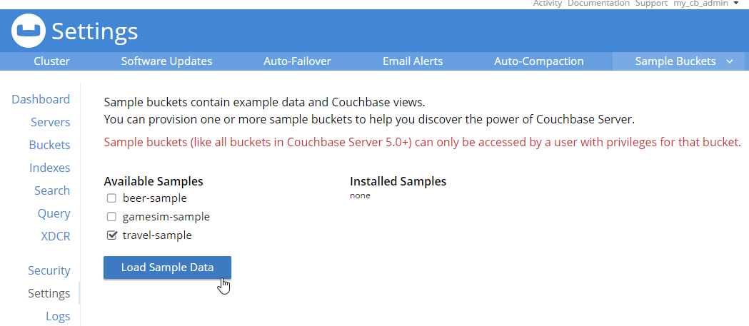 Load sample data