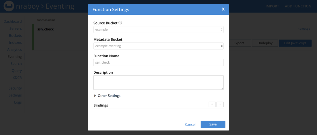 Couchbase Function