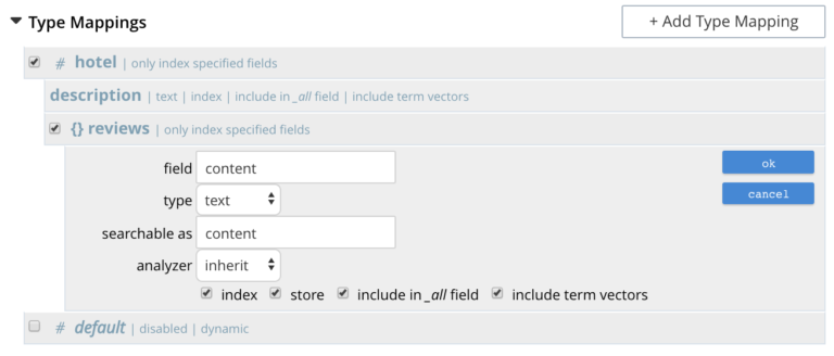 field indexing options screenshot - Full Text Search Indexing Best Practices 