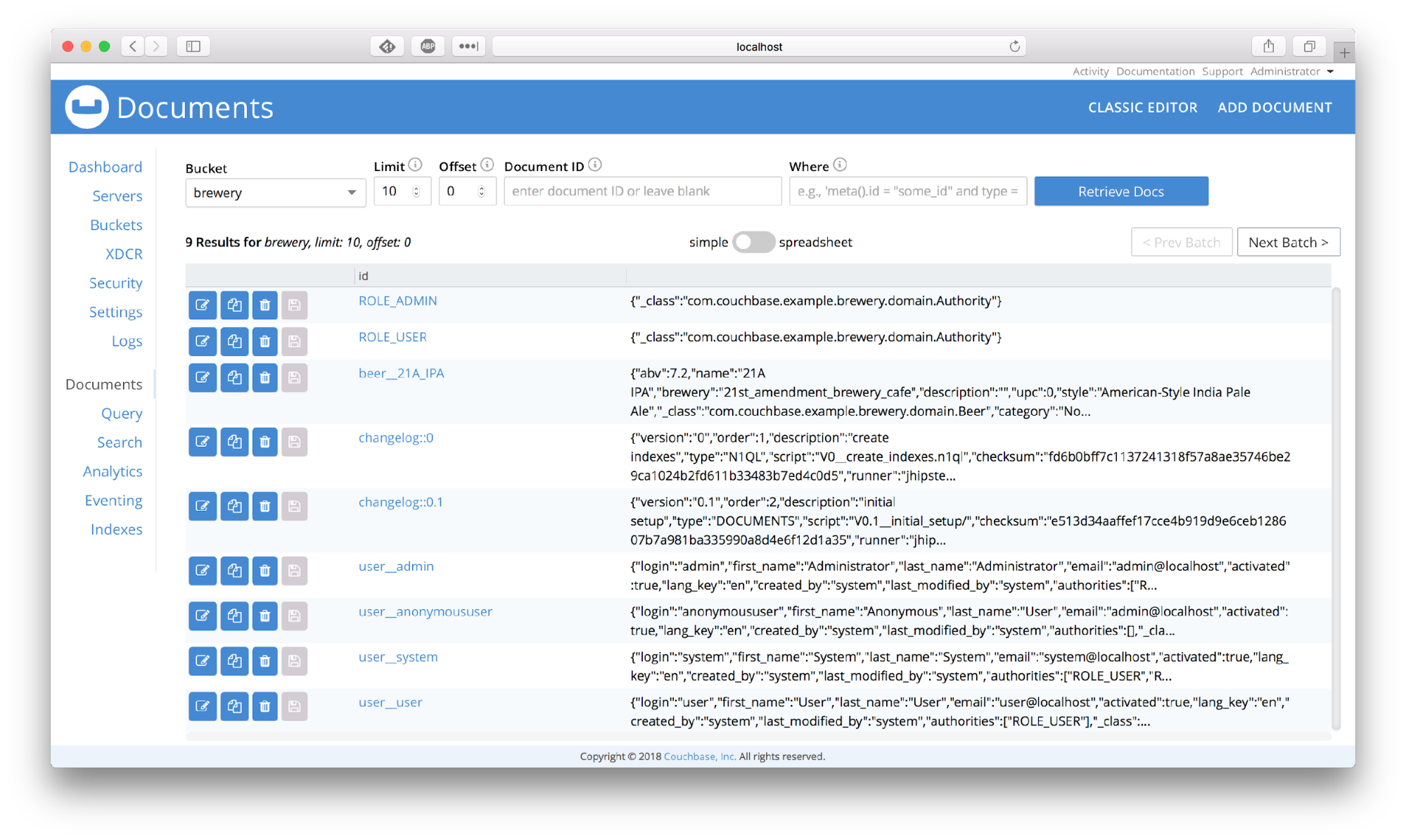 Java microservice architecture with JHipster & Couchbase