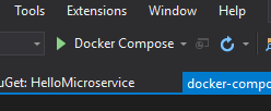 Docker Compose button