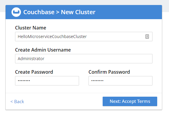 Set up Couchbase Cluster