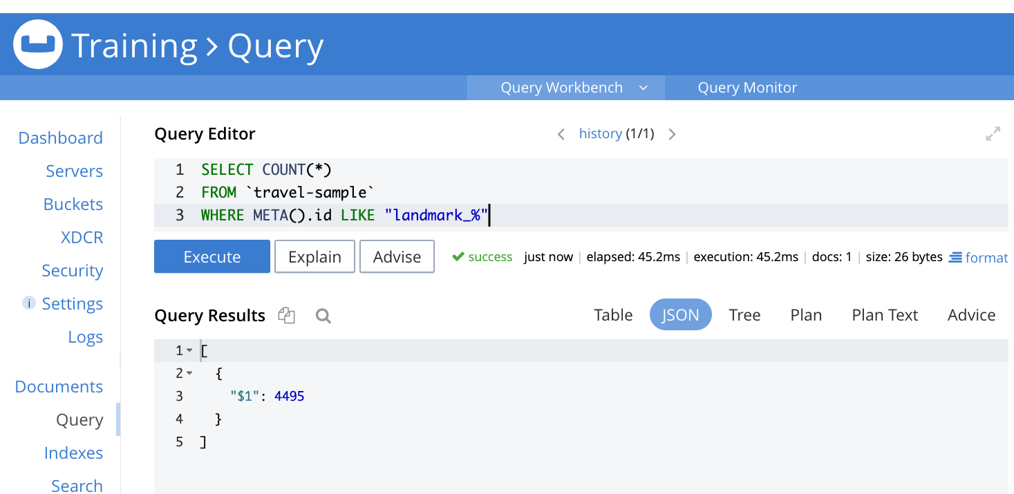 Couchbase Querybench Editor