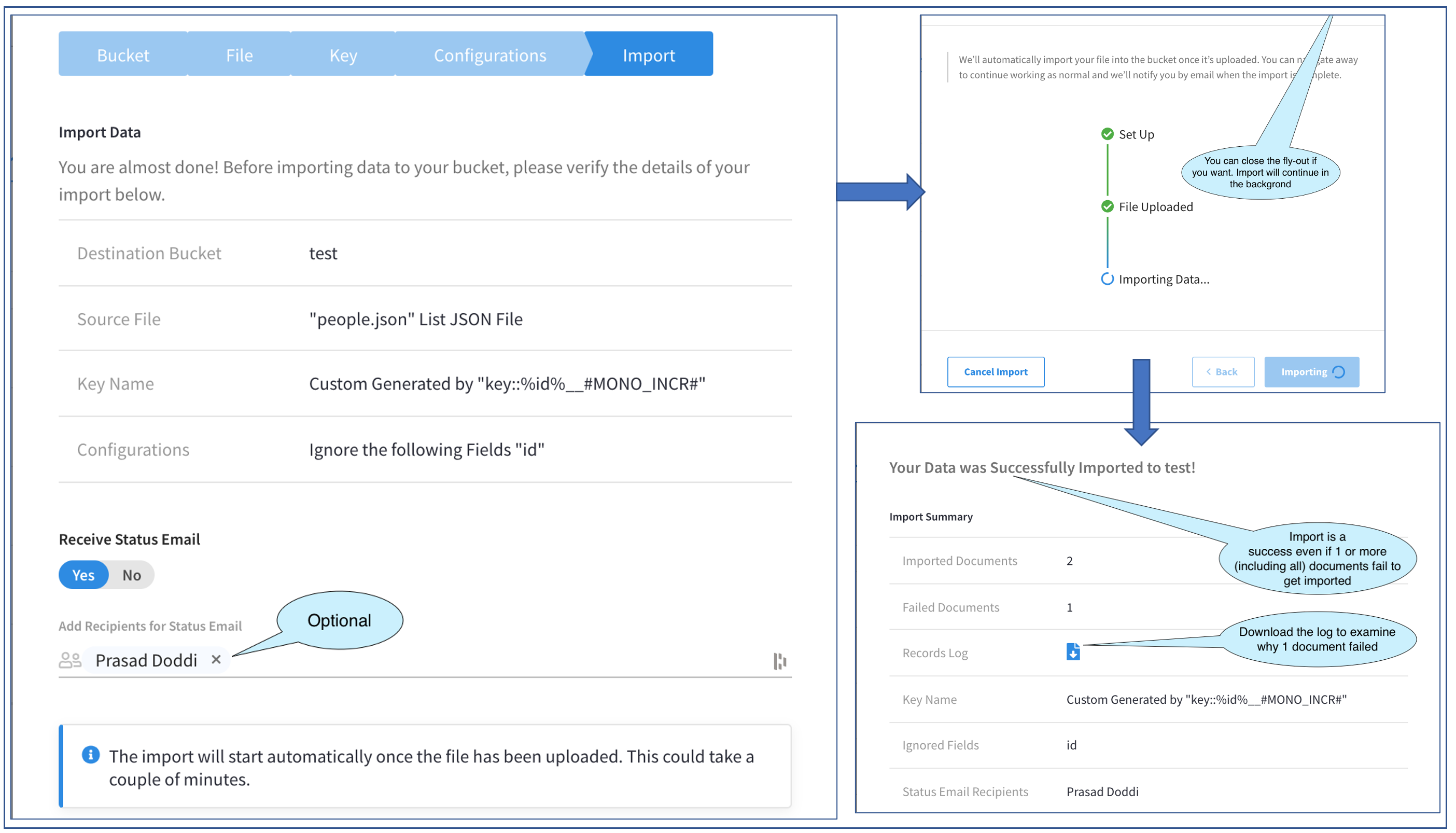 Verify and Run Import