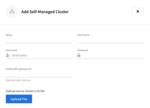 Add a self-managed cluster in Couchbase Cloud