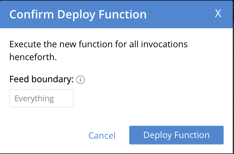 Confirm deploy function Couchbase