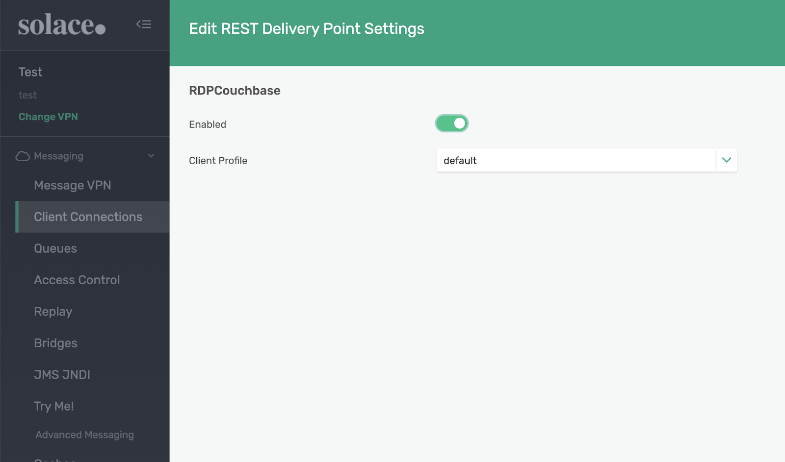 Edit REST Delivery Endpoint