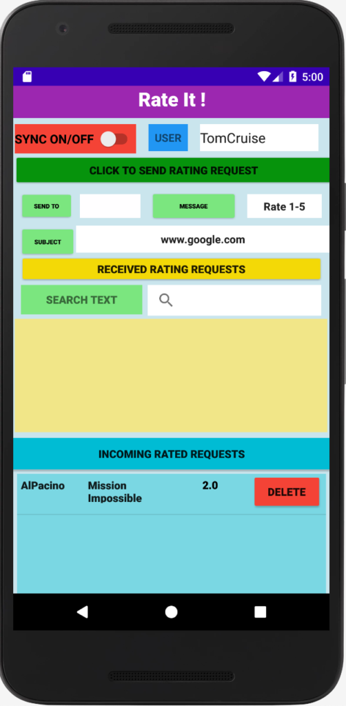 Updated mobile app screenshot on Couchbase Mobile