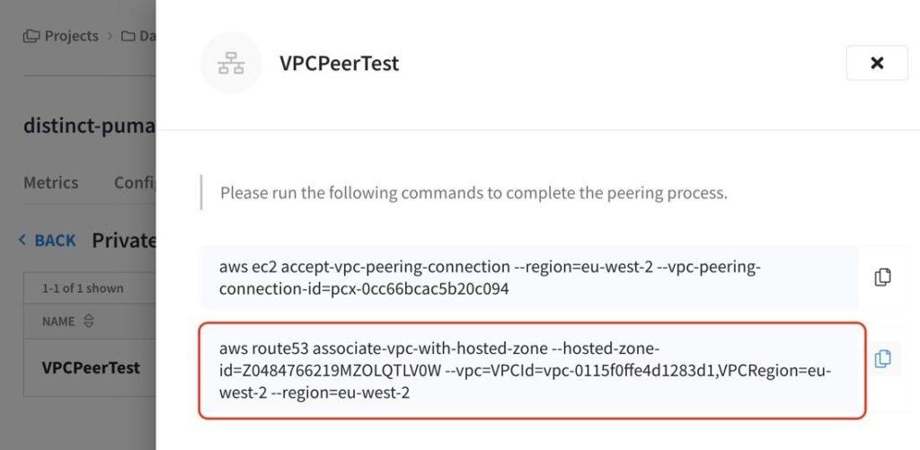 Associate VPC with Hosted Zone
