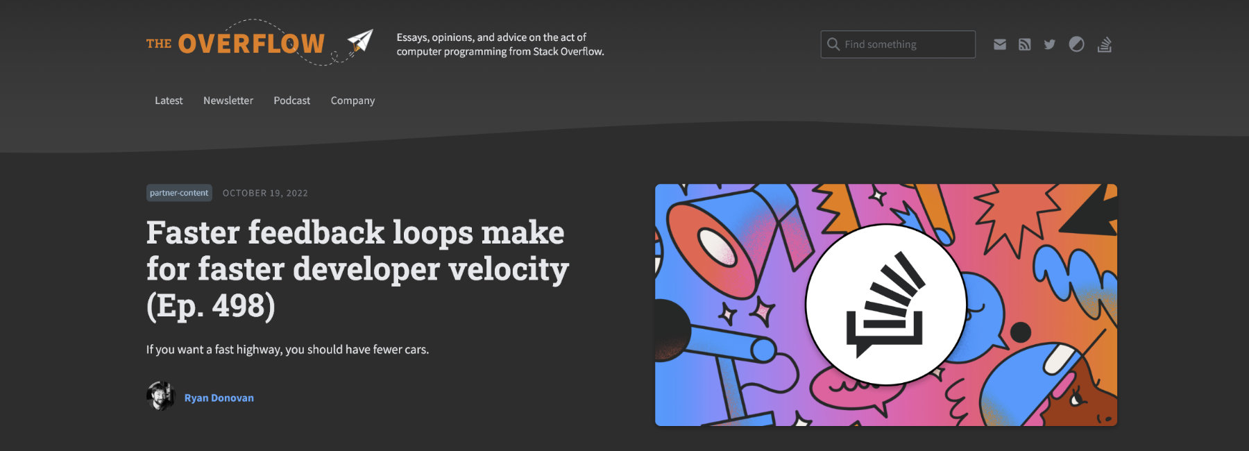 Developer Velocity On The Stack Overflow Podcast The Couchbase Blog Developer Velocity On The Stack Overflow Podcast The Couchbase Blog