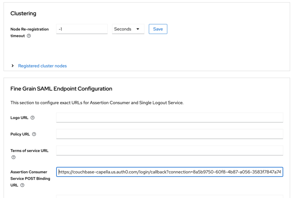 Assertion Consumer Service POST Binding URL