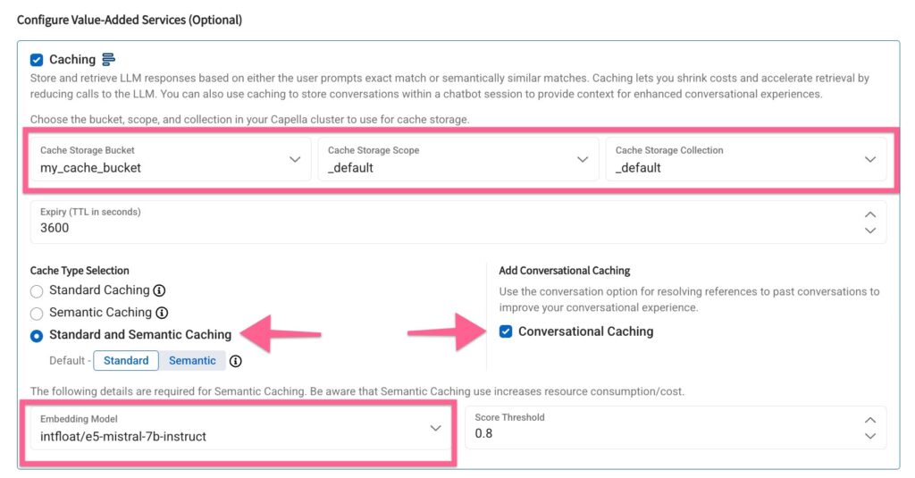 AI caching for embedding models