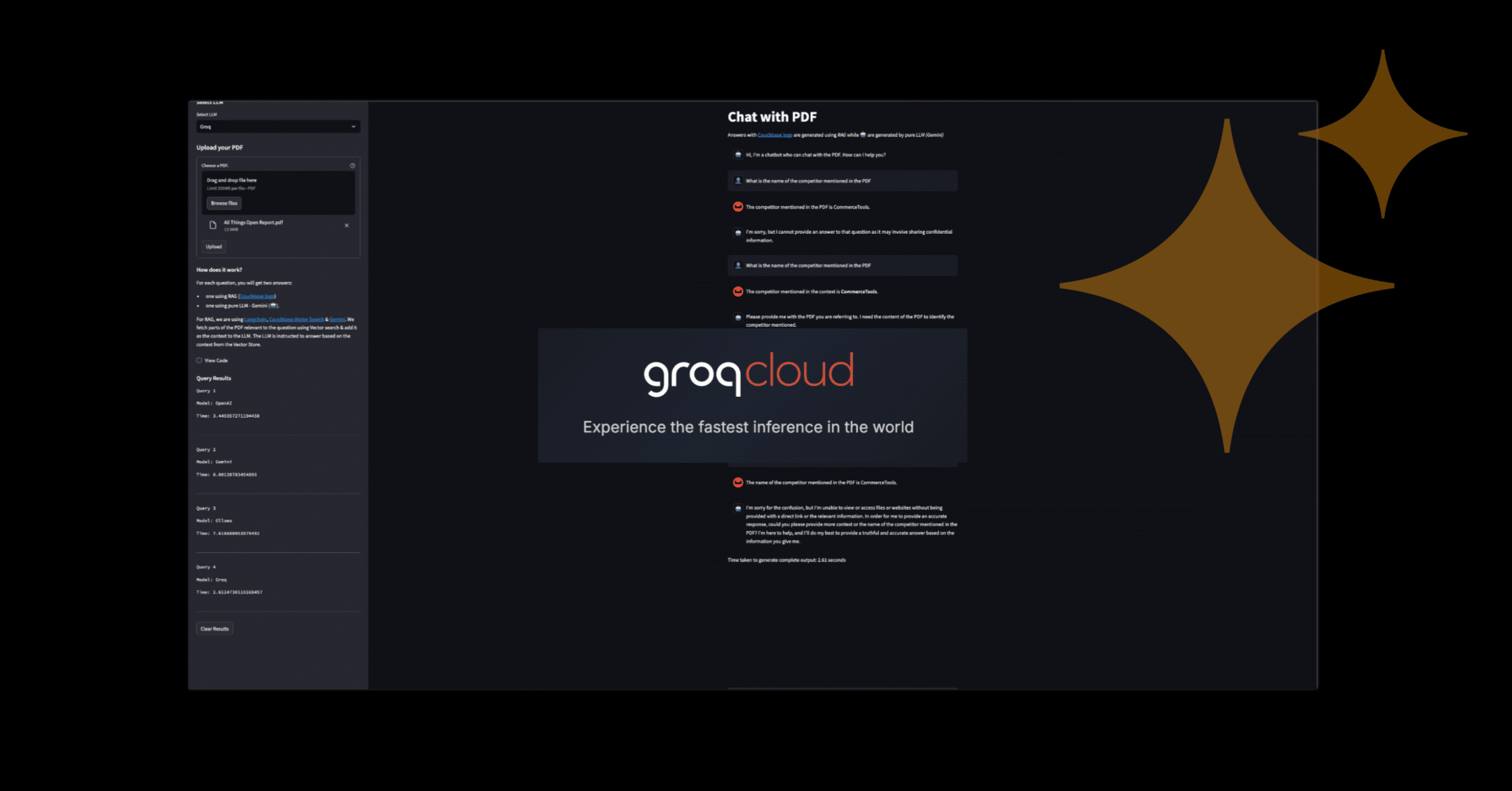 Integrate Groq’s Fast LLM Inferencing With Couchbase Vector Search