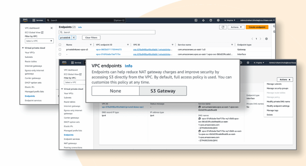 Set Up AWS PrivateLinks with Couchbase Capella