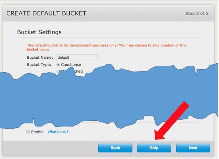 Skip default bucket creation