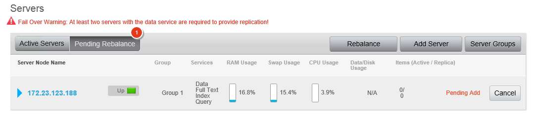 failover warning