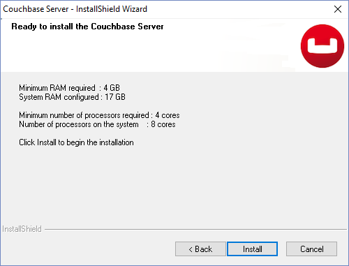 Couchbase Server Install Wizard 3