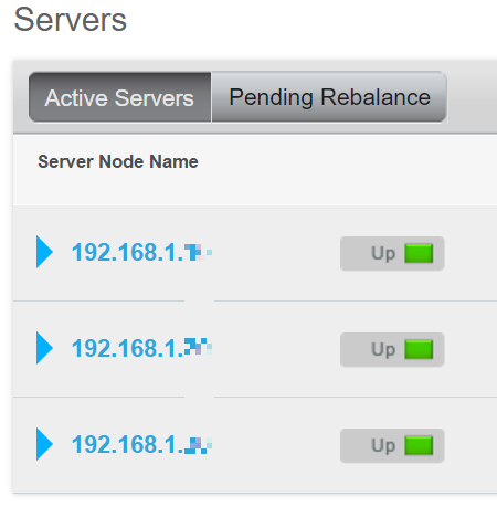 List of nodes in a Couchbase cluster