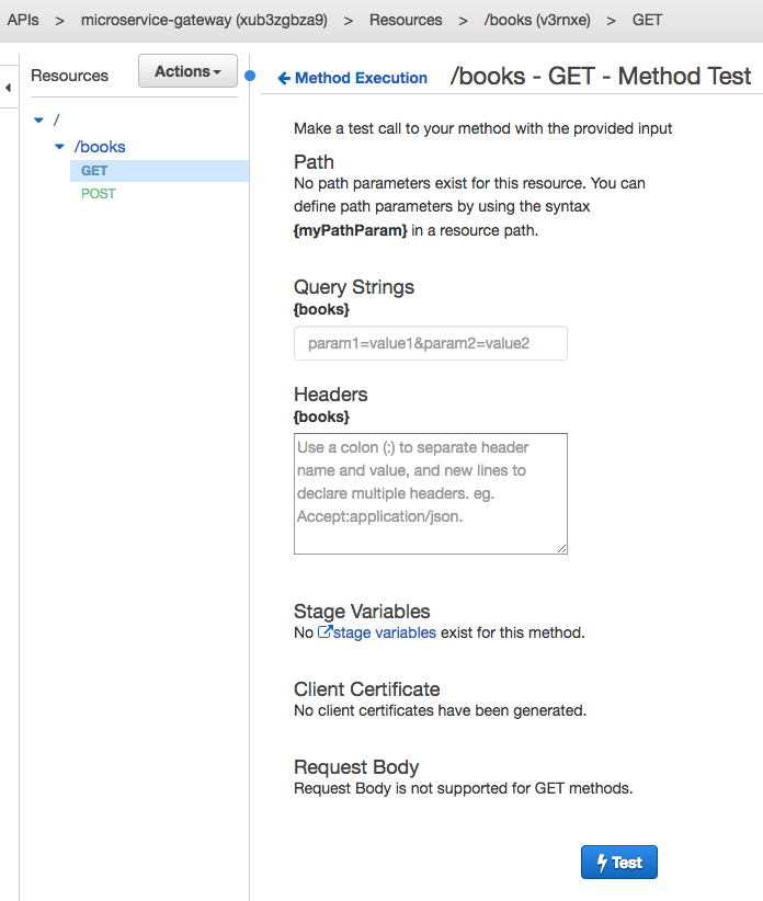 AWS SAM Microservice API GET Input