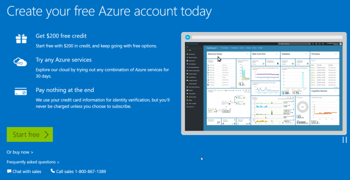 Create Azure account