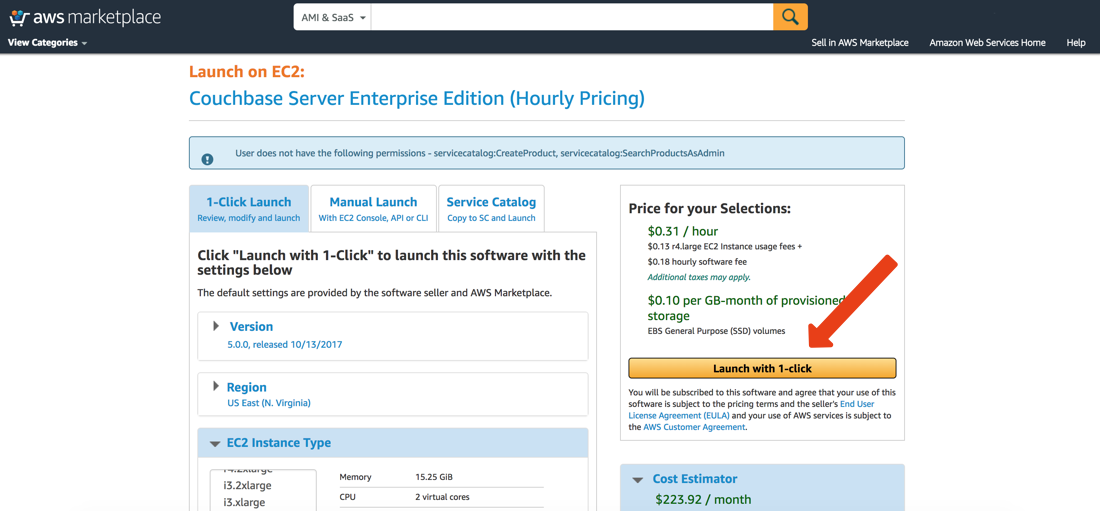 Couchbase One Click Deployment