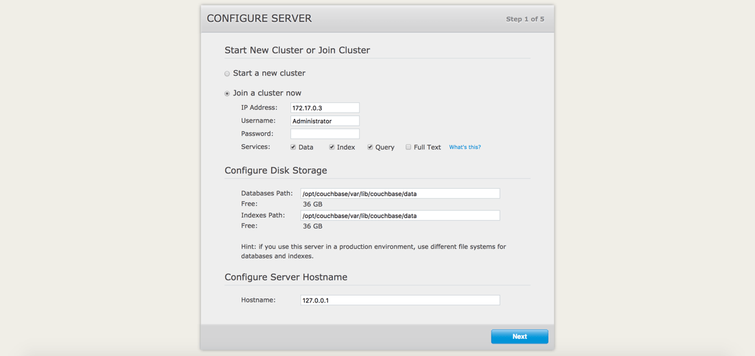 Join Couchbase Cluster