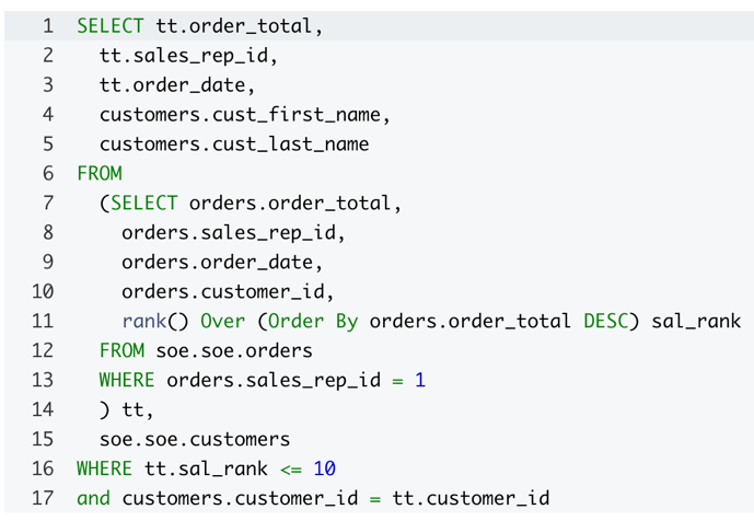 Couchbase query results from Oracle import