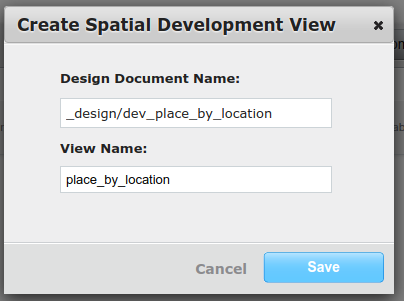 Create Spatial Development View