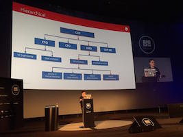 Matthew Revell presenting at Big Data Spain