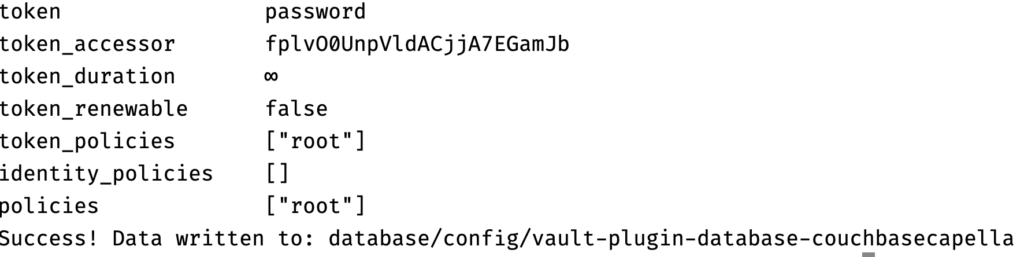 Create Database Config