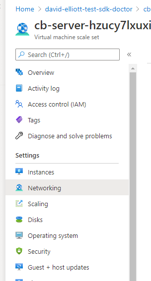 Couchbase on Azure Networking option