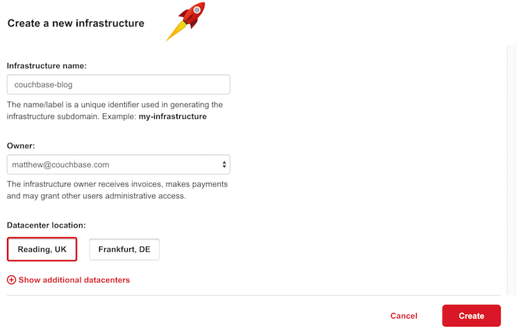 Create your new infrastructure project