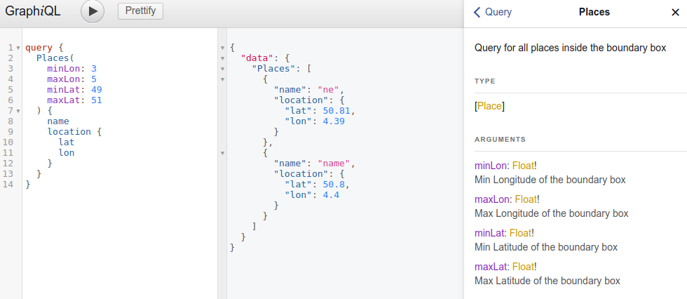 query bbox