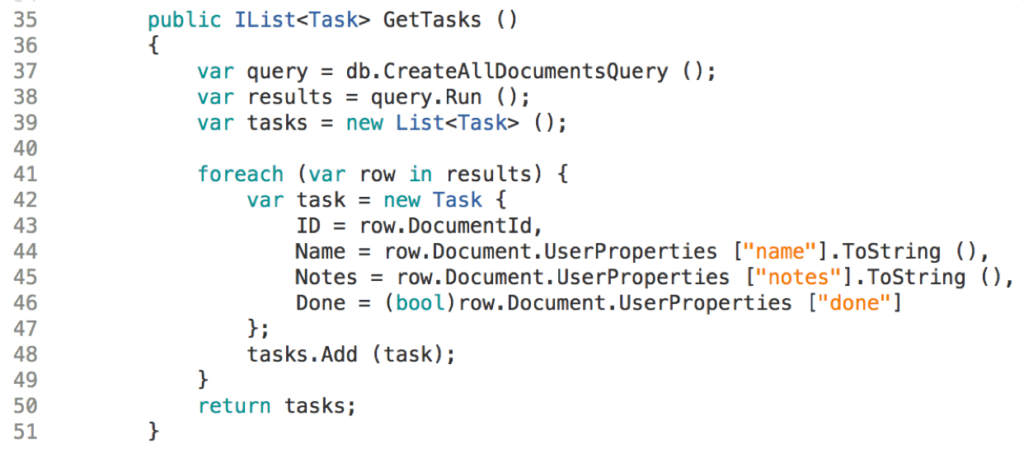 Retrieve all tasks