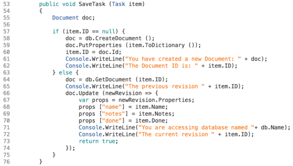 Save task