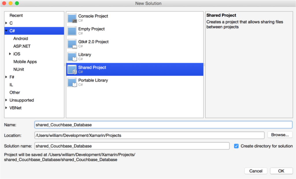 Shared Project Database