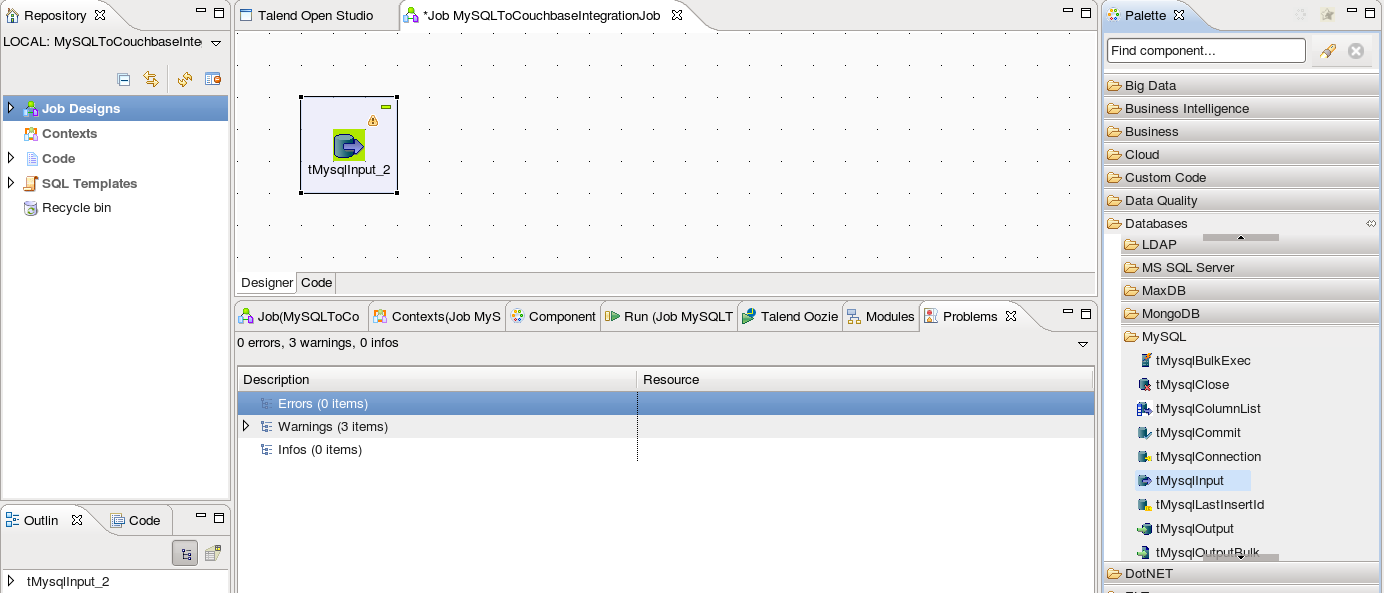 talend-job-myql-to-couchbase